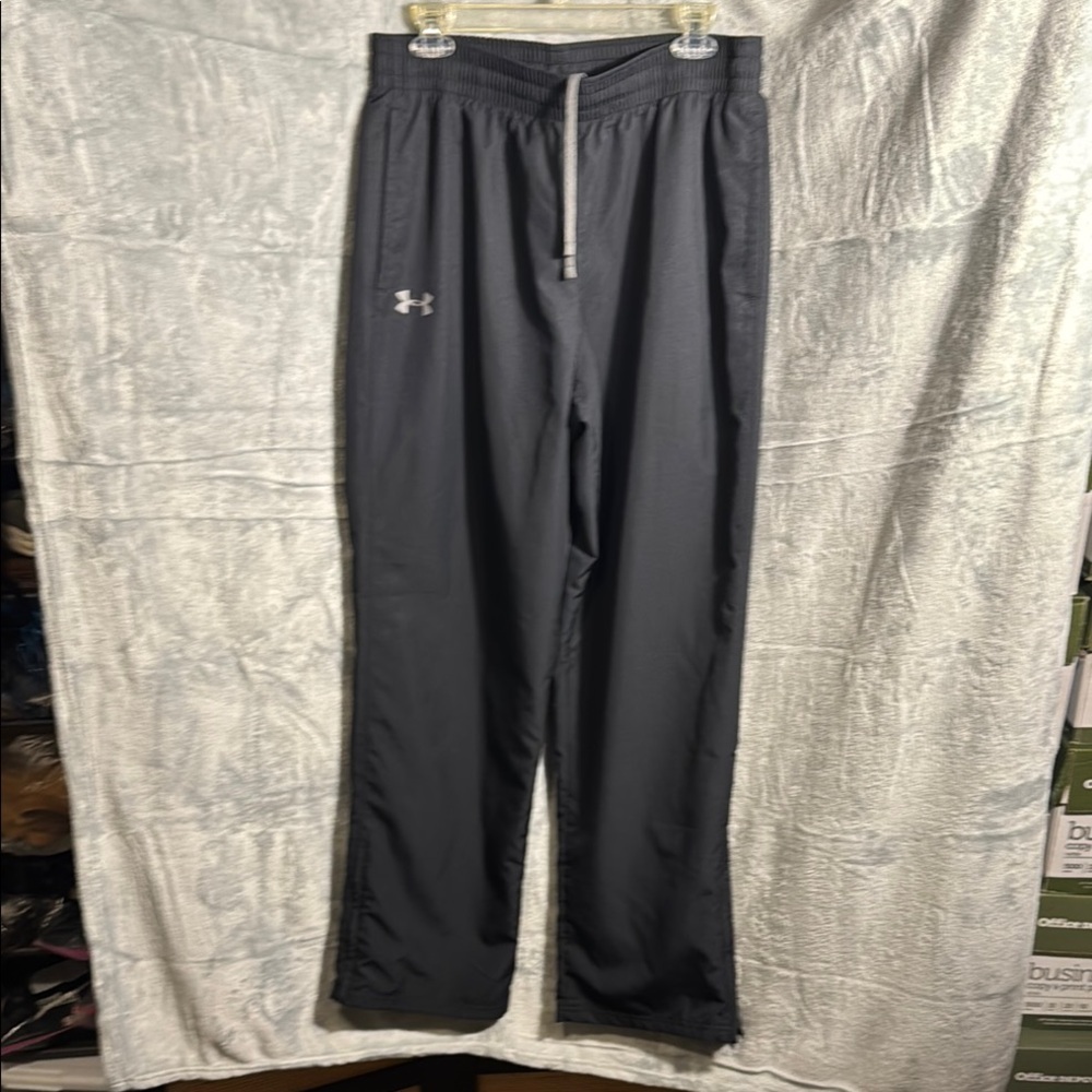Under Armour pants men’s large heat gear Charcoal‎ Track Pants lightweight